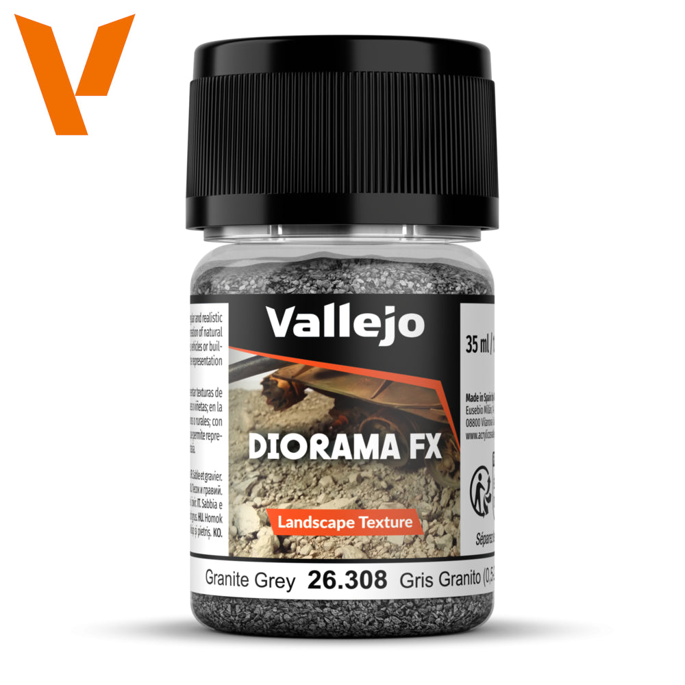Vallejo - Diorama Effects - Granite Grey 0.5-2.0mm 35 ml - Model Paint