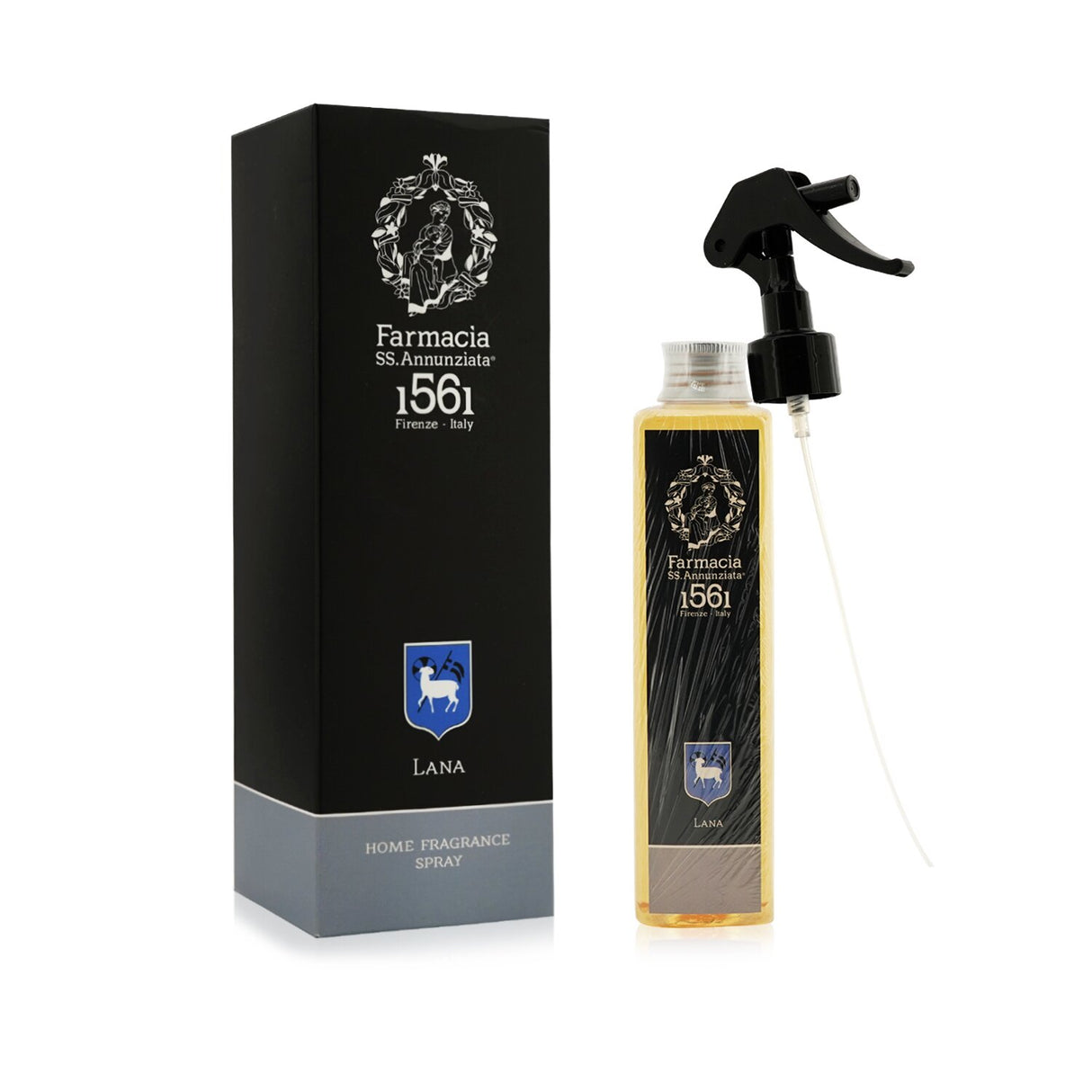 Luxurious room spray in Lana scent, 200ml, transforms spaces with a serene, inviting fragrance for mood enhancement.
