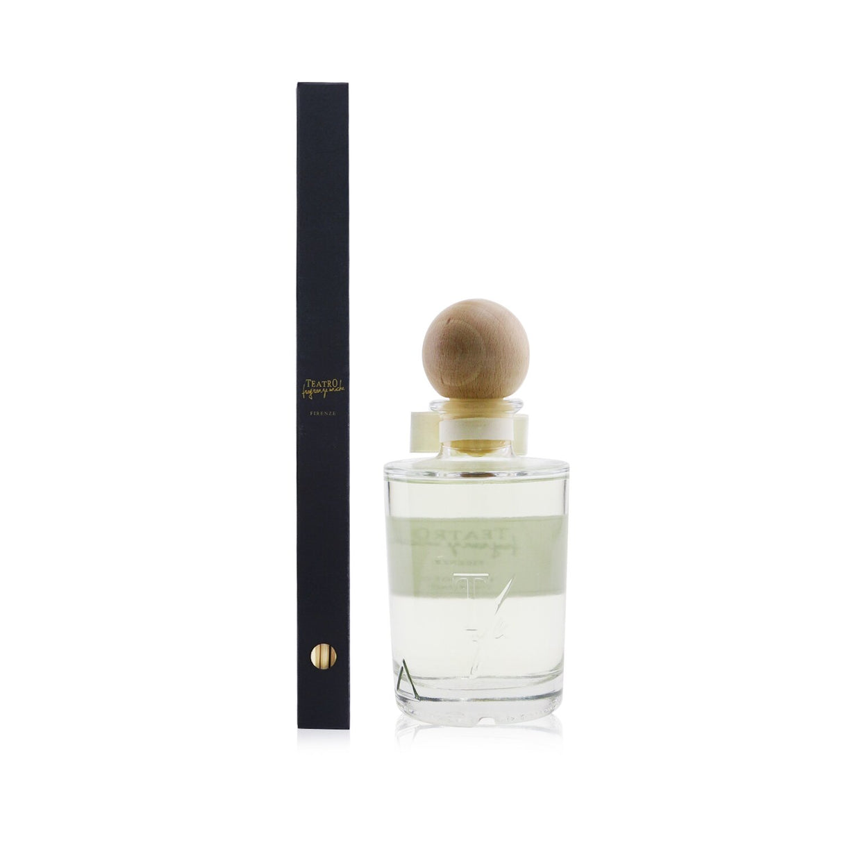 Elegant Teatro diffuser in Cotton Ball scent, 250ml, with natural reeds for 14 weeks of soothing fragrance.