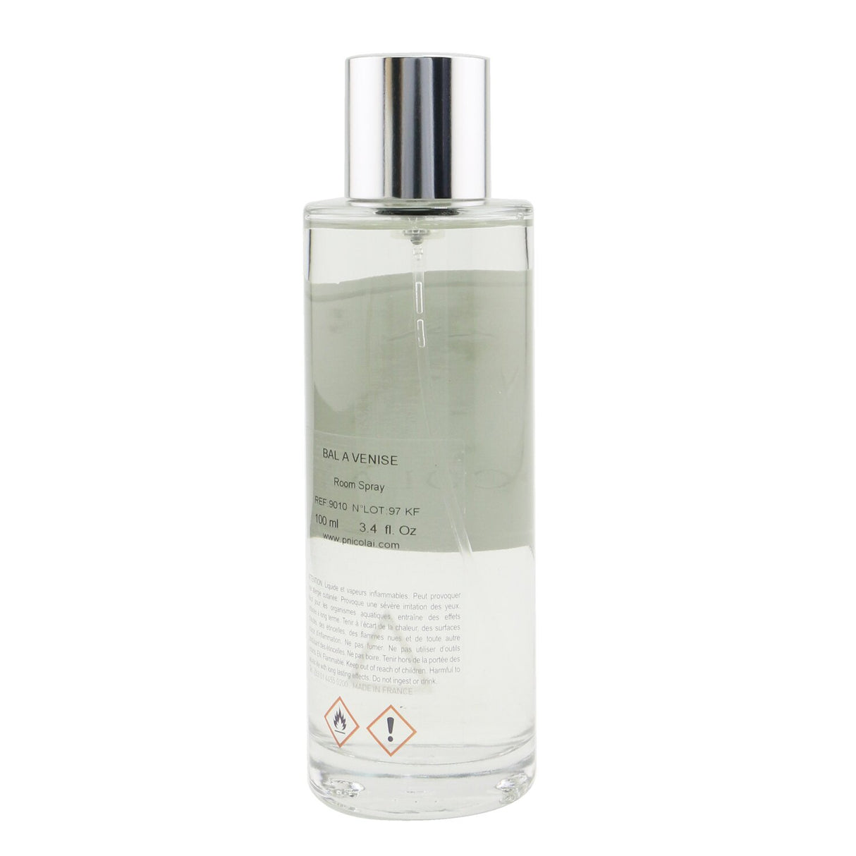 Elegant Nicolai room spray, Bal A Venise, 100ml, creates a calming atmosphere with its luxurious fragrance inspired by Venice.