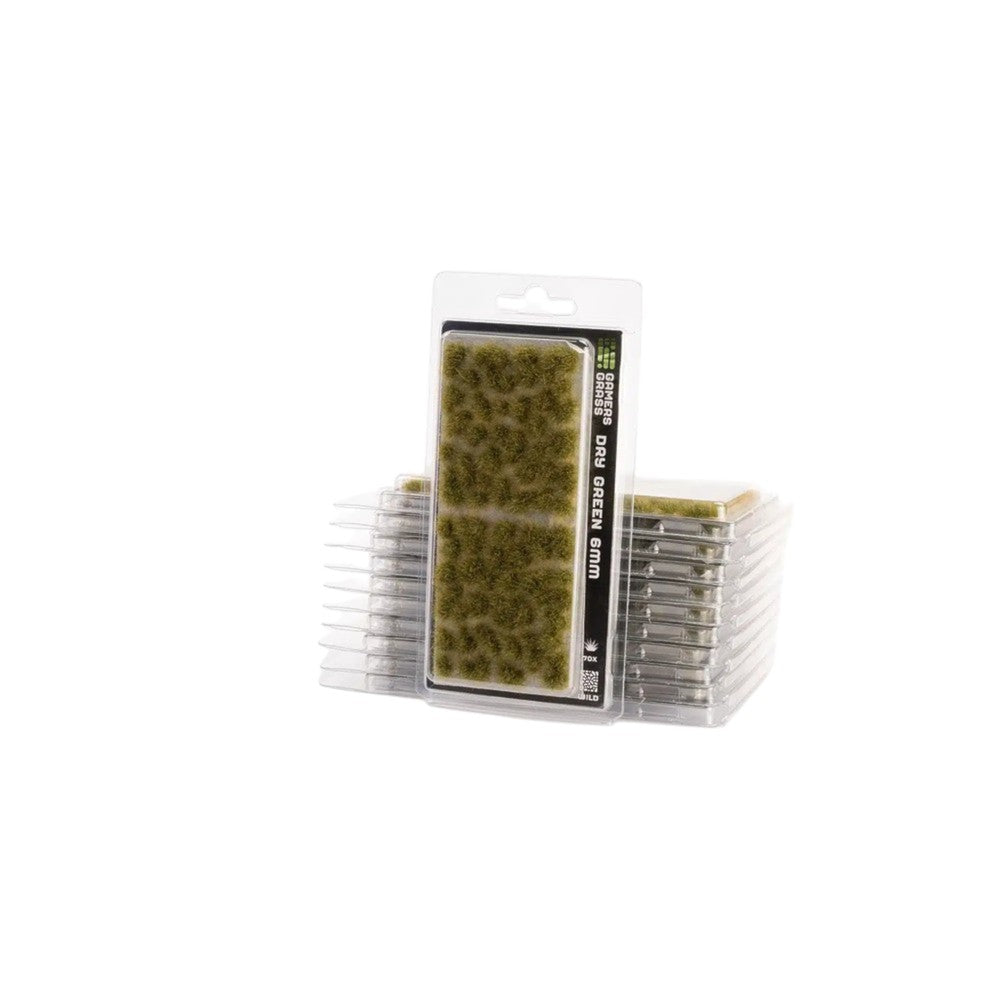 Gamers Grass - Grass Tufts - 6mm - Dry Green - Wild - Miniature Figure