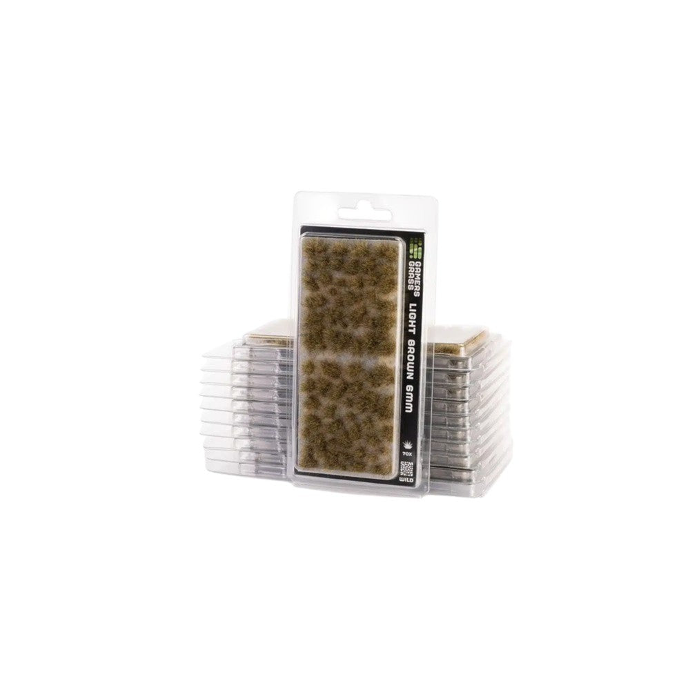 Gamers Grass - Grass Tufts - 6mm - Light Brown - Wild - Miniature Figure