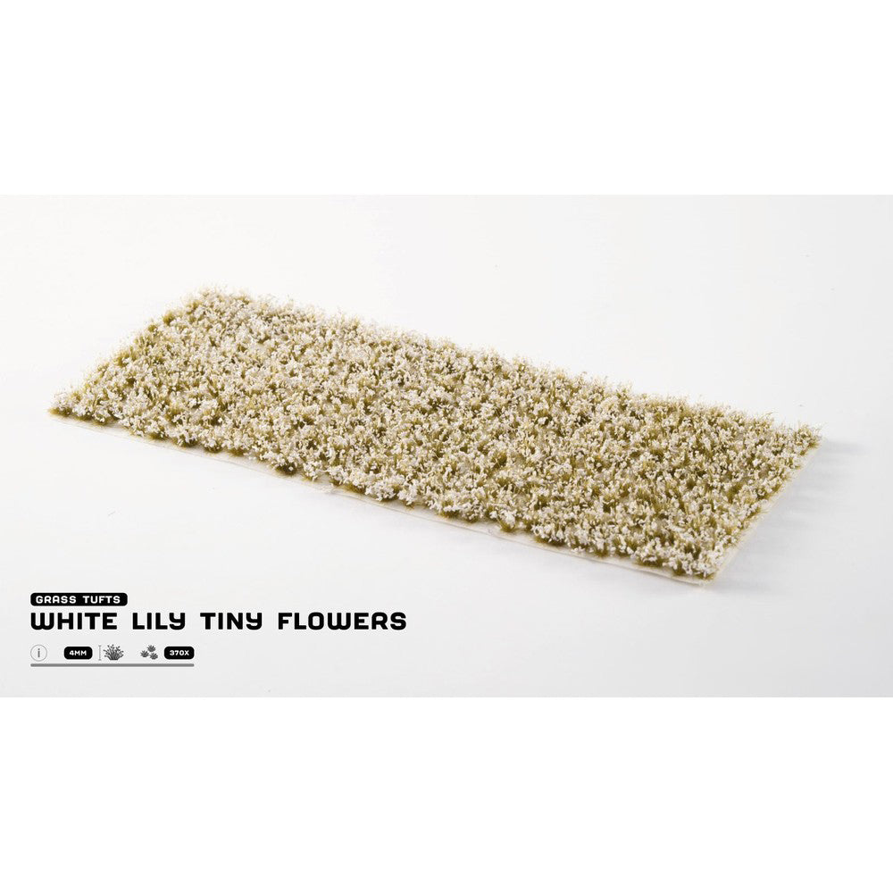 Gamers Grass - Grass Tufts - Flowers - White Lily Tiny - Hobby Tool