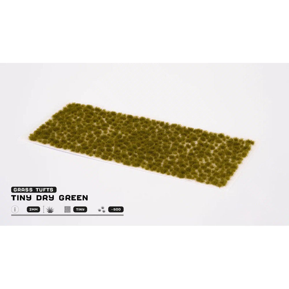 Gamers Grass - Grass Tufts - Tiny Tufts - Tiny Dry Green - Miniature Figure