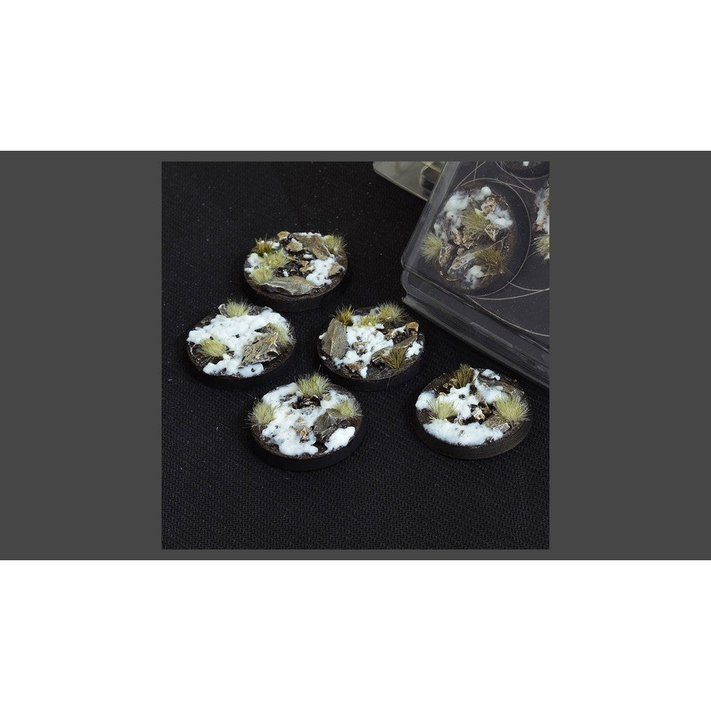 Gamers Grass - Battle Ready Bases - Winter - Round 40mm (x5)
