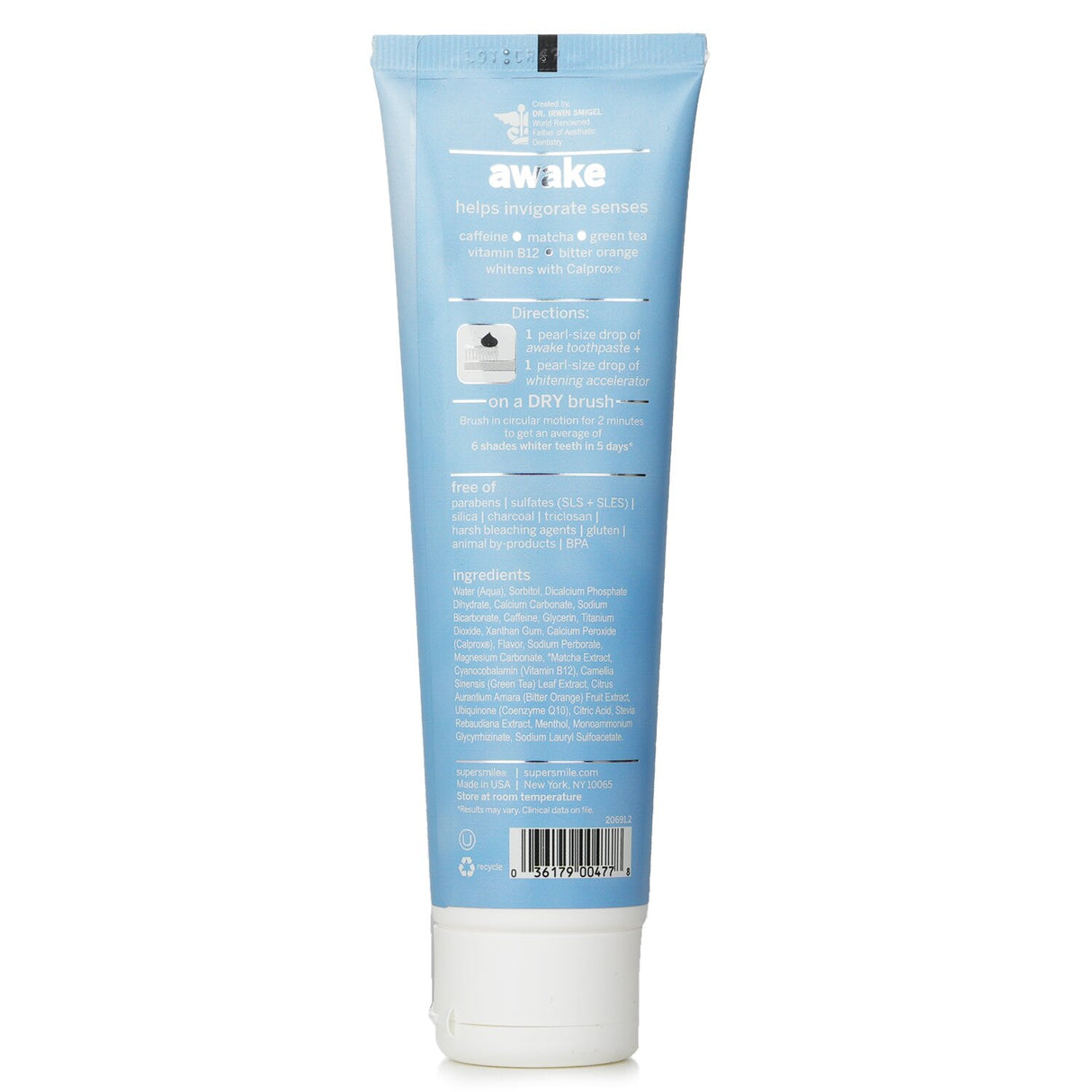 Supersmile - Awake Whitening Toothpaste With Caffeine - Zesty Mint (Fluoride Fre