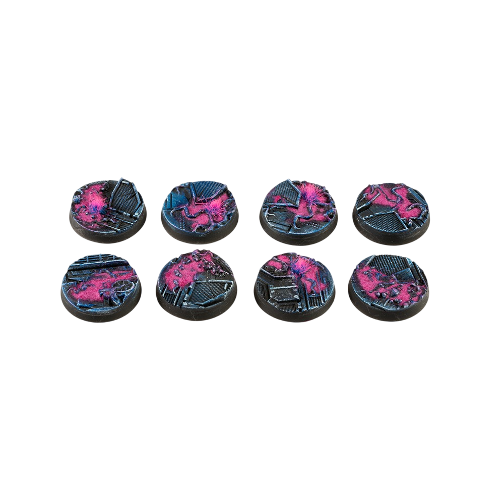 Gamers Grass - Battle Ready Bases - Alien Infestation - Round 28mm (x8)