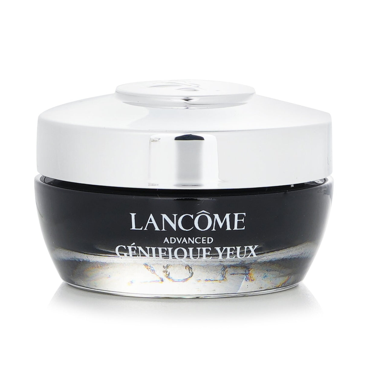 Luxurious Lancôme Genifique eye cream in a 15ml jar, energizing and rejuvenating under-eye skin for youthful radiance.