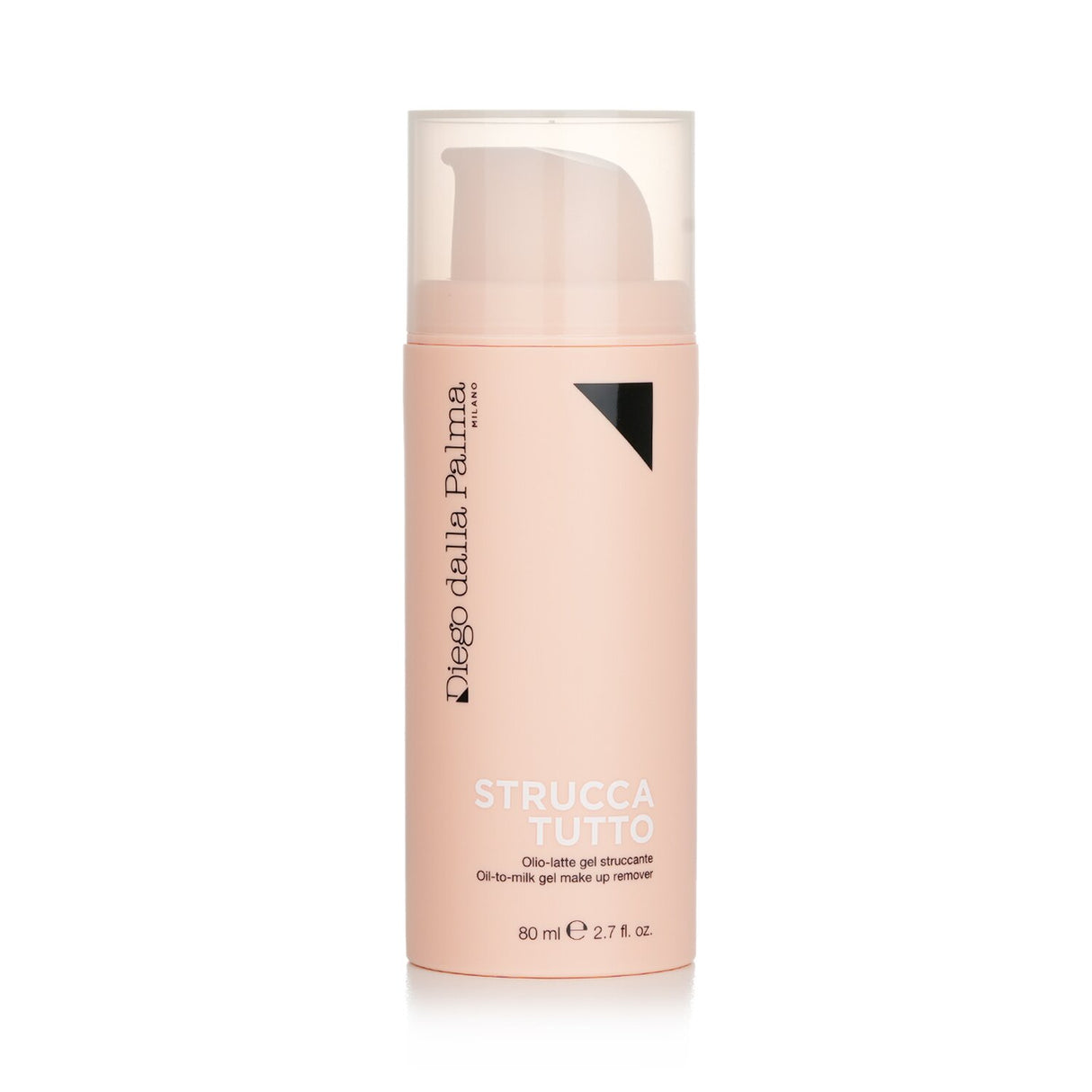 Diego Dalla Palma Milano Struccatutto Oil-To-Milk Gel Make Up Remover in 80ml bottle, transforms oil-gel into milky cleanser.