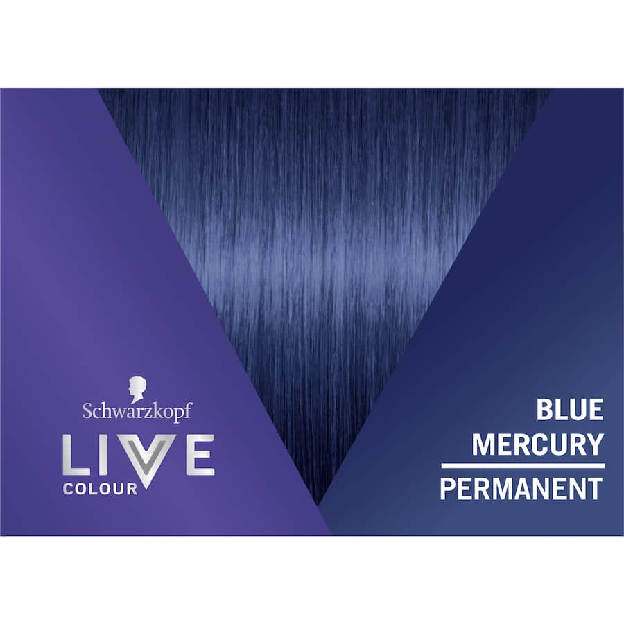 Schwarzkopf Live Colour Permanent Hair Colour Blue Mercury