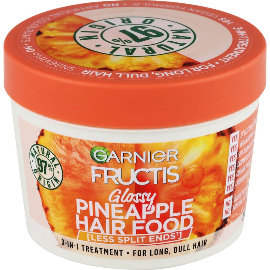 Garnier Fructis Hair Mask Glossy Pineapple Hair Food 390mL
