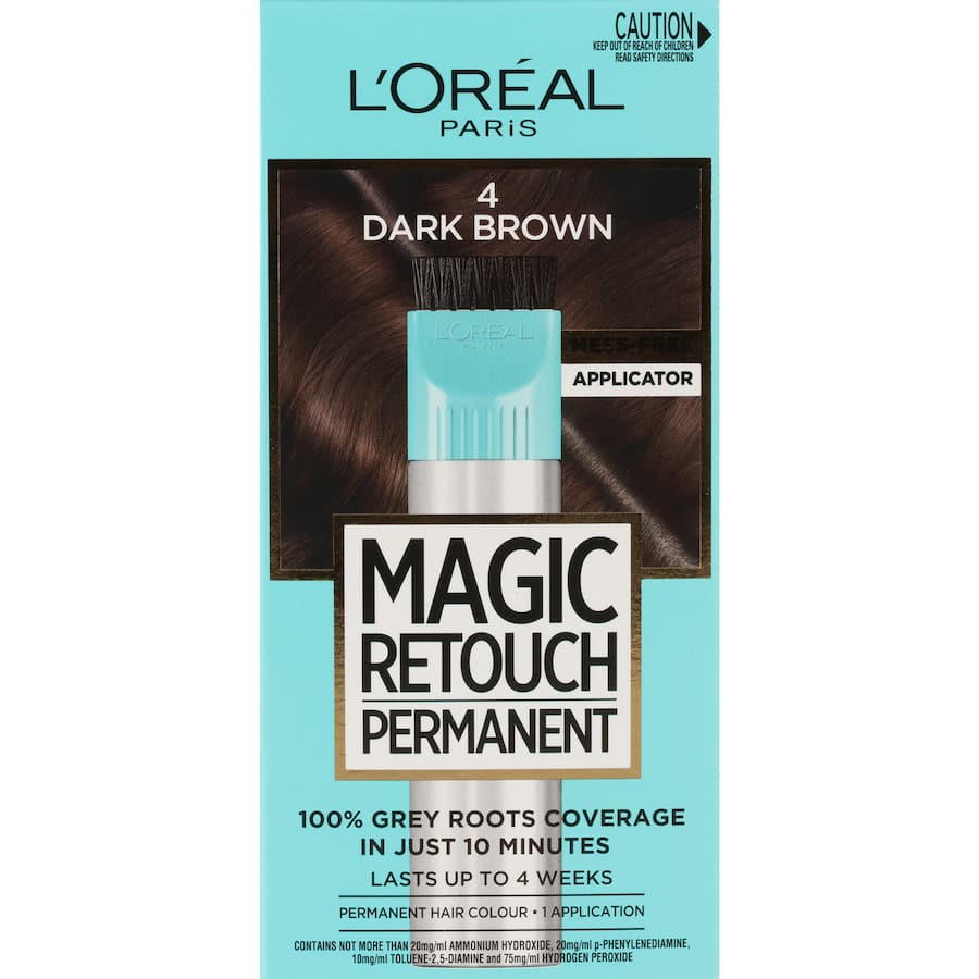 L'oreal Paris Magic Retouch Permanent Hair Colour 4 Dark Brown