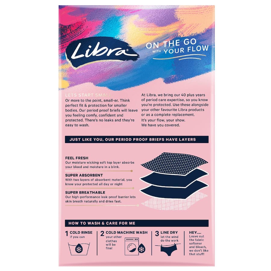 Libra Period Underwear Hipster Small