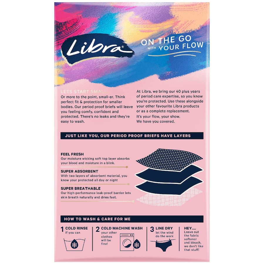 Libra Period Underwear Hipster Medium $15.00 / 1ea