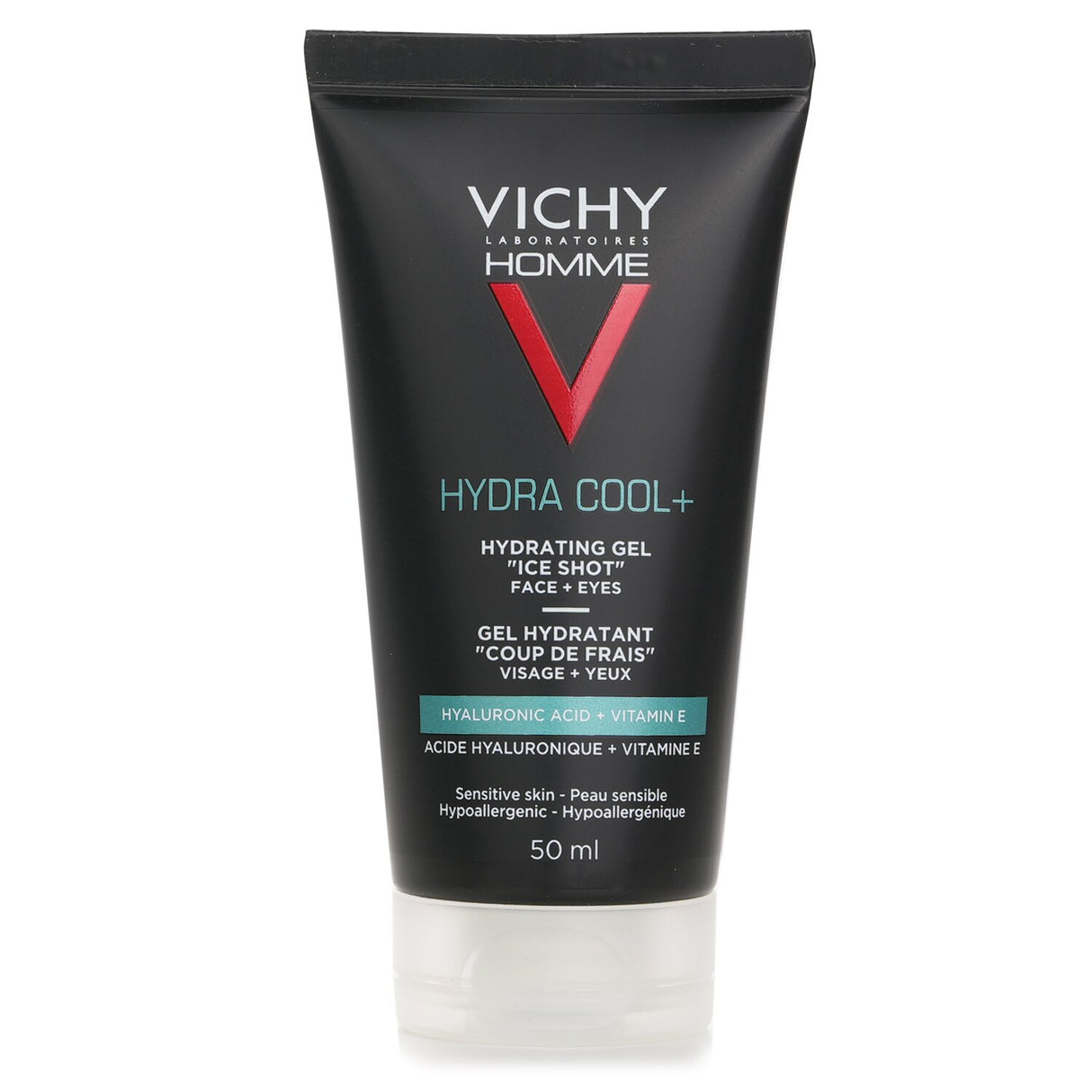 Vichy Homme Hydra Cool+ - Hydrating Gel "Ice Shot" With Hyaluronic Acid (For Fac
