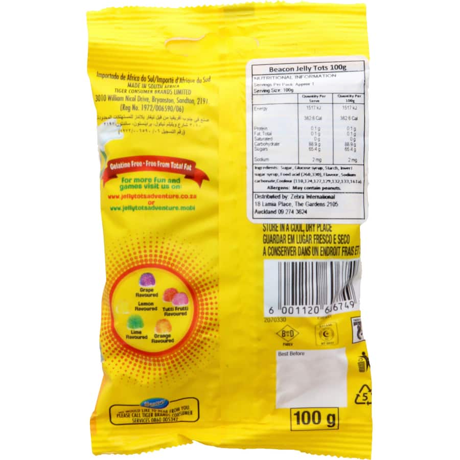 Jelly Tots Jelly Sweets Original 100g