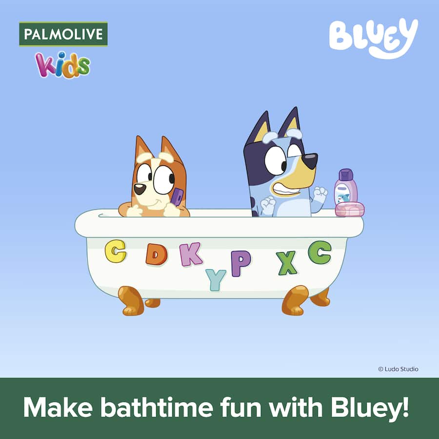Palmolive Kids Body Wash Bluey 3 In 1 1L