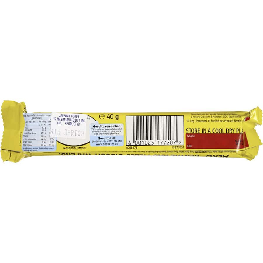 Nestlé Tex Chocolate Bar  40g