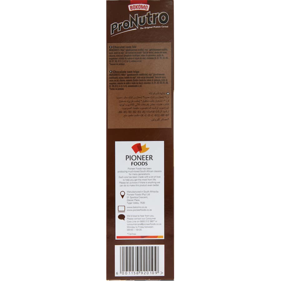 Bokomo Pronutro Protein Cereal Chocolate 500g