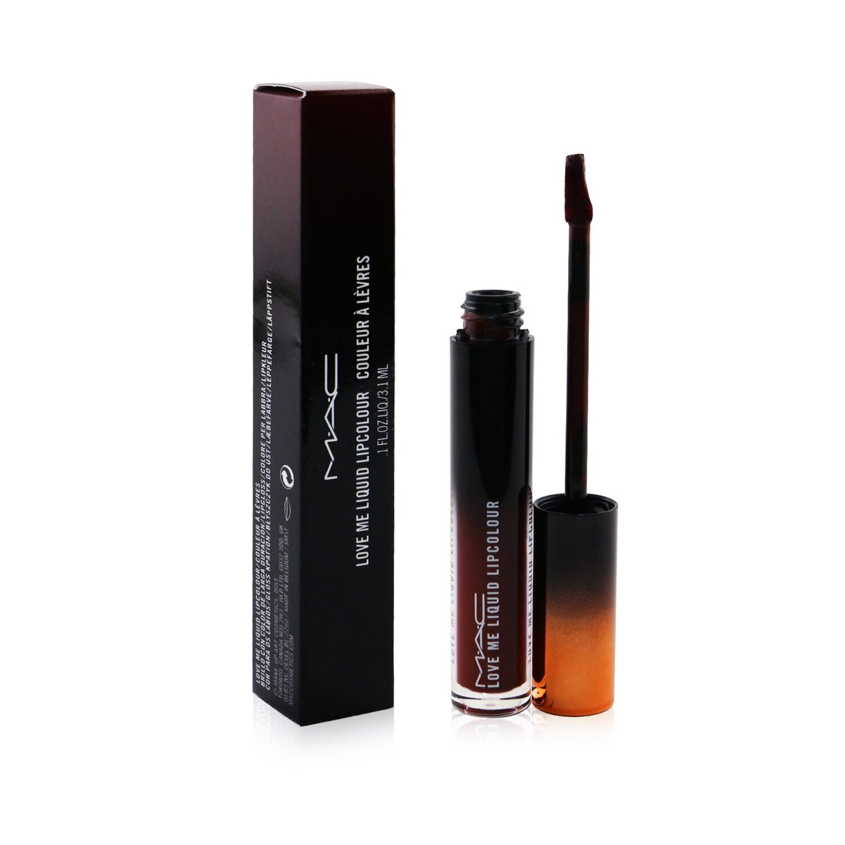 Deep red liquid lipcolour with a creamy, hydrating formula and a precision applicator for a flawless satin finish.