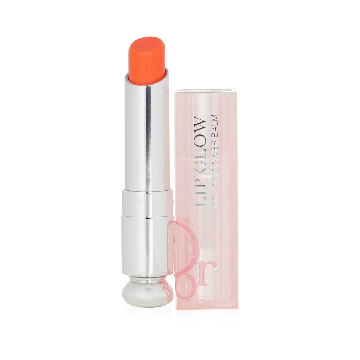 Christian Dior Dior Addict Lip Glow Balm #004 Coral, 3.2g, offers custom color, hydration, and SPF 10 for radiant lips.