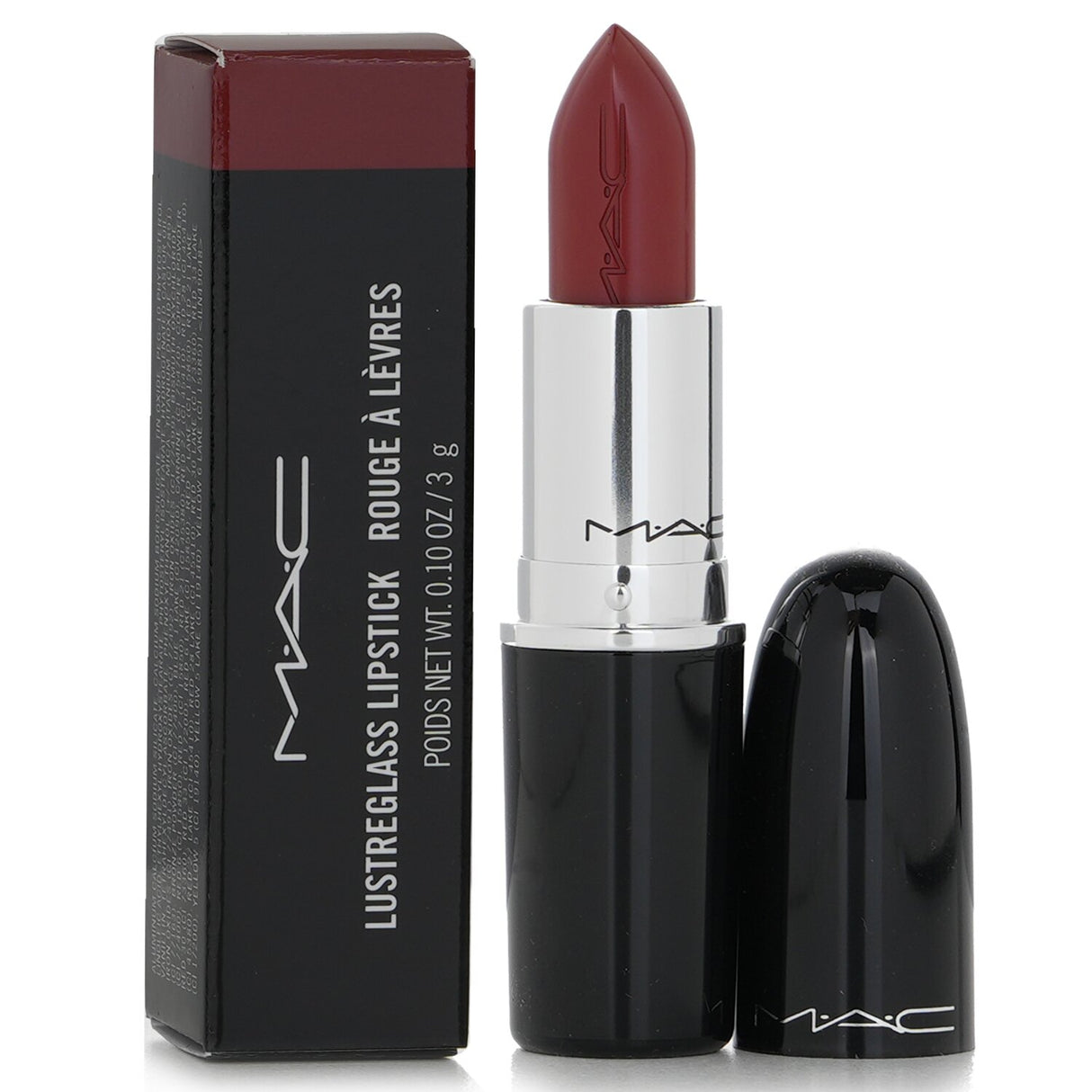 MAC - Lustreglass Lipstick - # 549 PDA (Bricky Red) - 3g/0.1oz