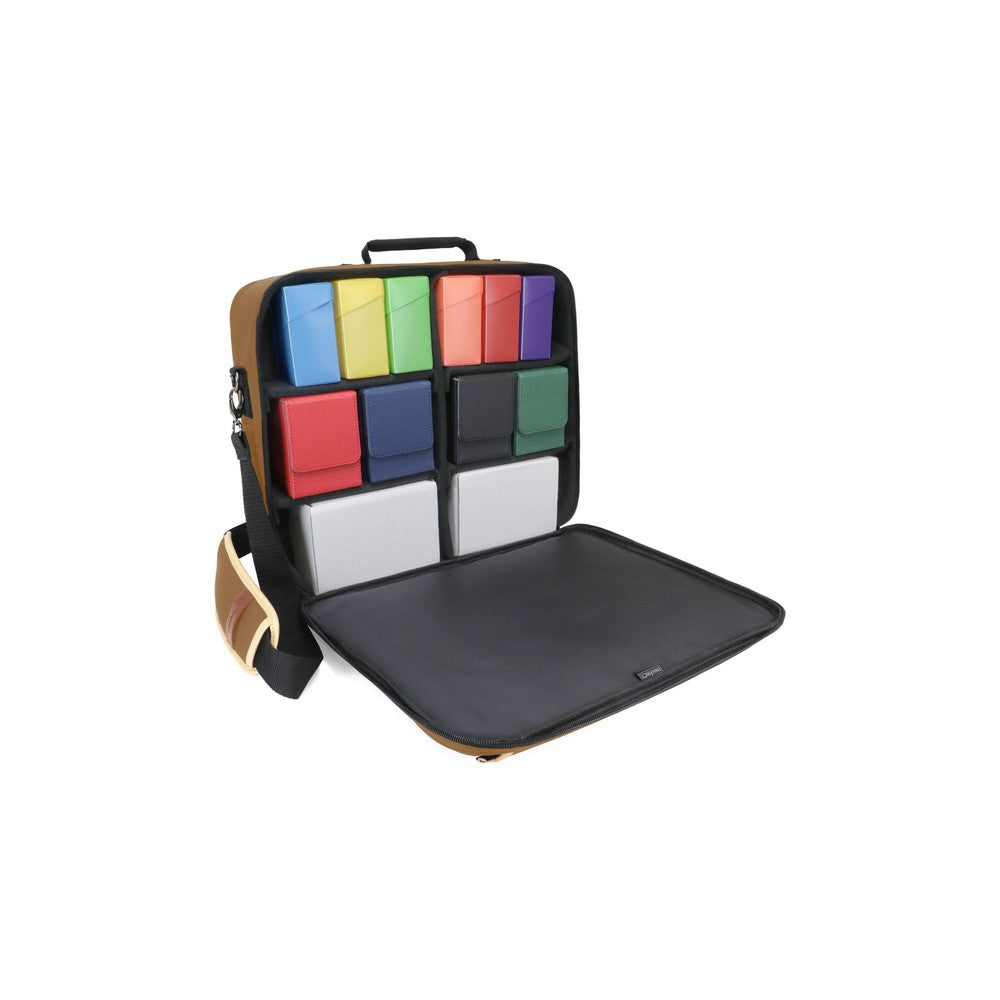 ENHANCE Designer Edition TCG - Customizable Dividers & Accessory Pocket - Tan