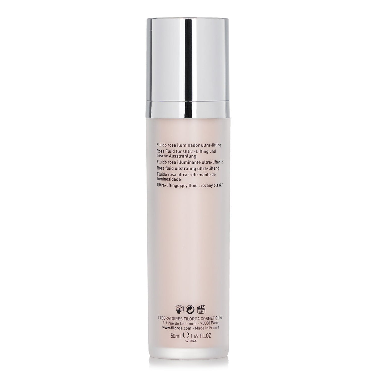 Filorga Lift-Structure Ultra-Lifting Rosy-Glow Fluid in a sleek 50ml bottle, designed for youthful, luminous skin.