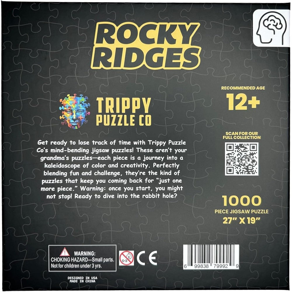 Puzzle - Trippy Puzzles - 1000 Piece Jigsaw Rocky Ridges