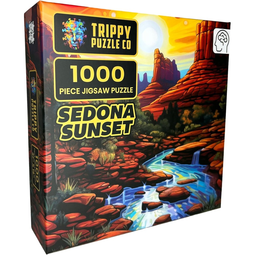 Puzzle - Trippy Puzzles - 1000 Piece Jigsaw Sedona Sunset