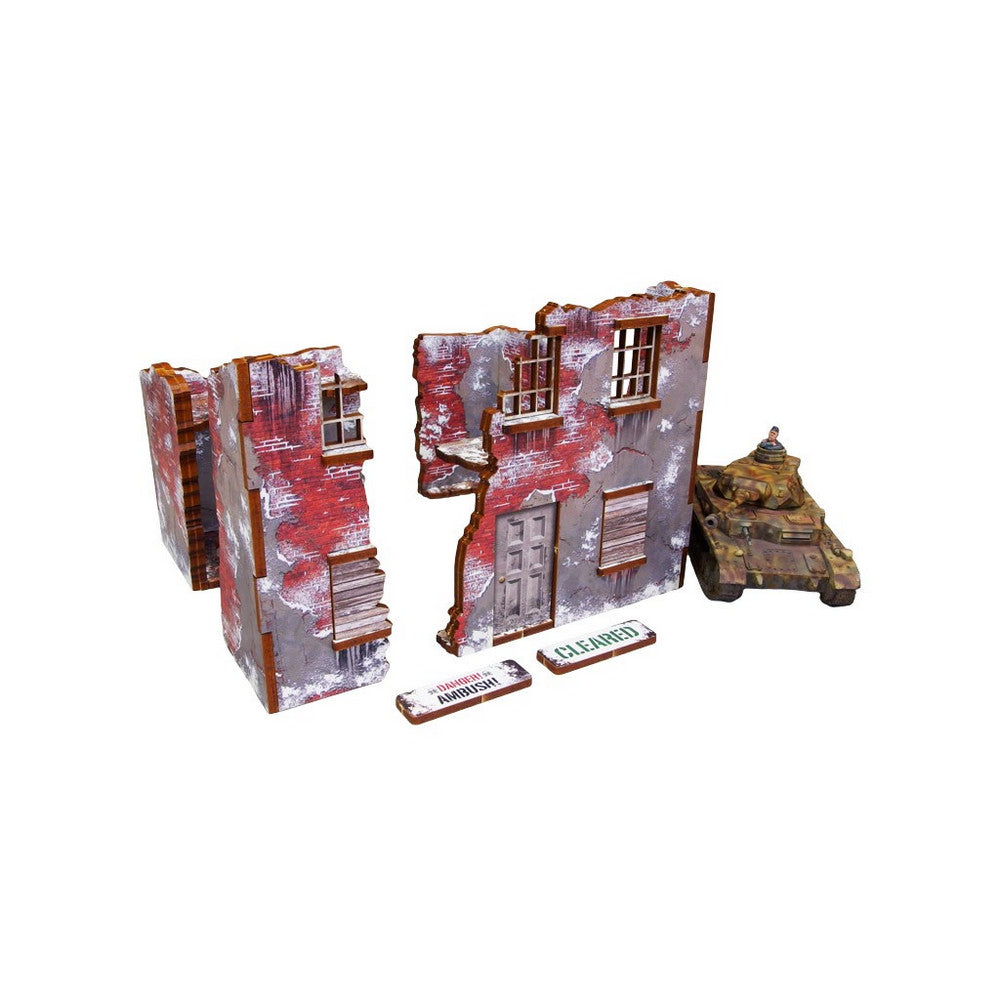 Micro Art Studio - WW2 Normandy Achtung Panzer Winter Ruins 2 PREPAINTED