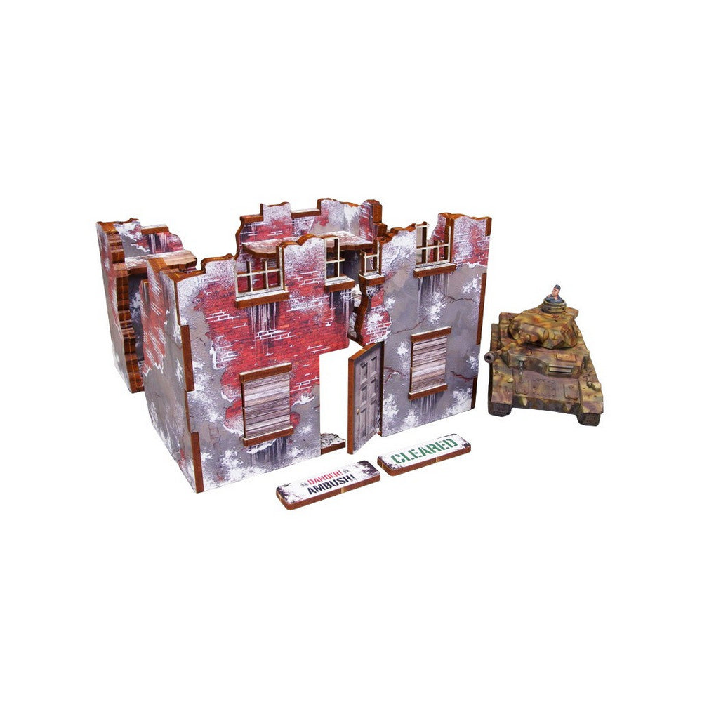 Micro Art Studio - WW2 Normandy Achtung Panzer Winter Ruins 3 PREPAINTED