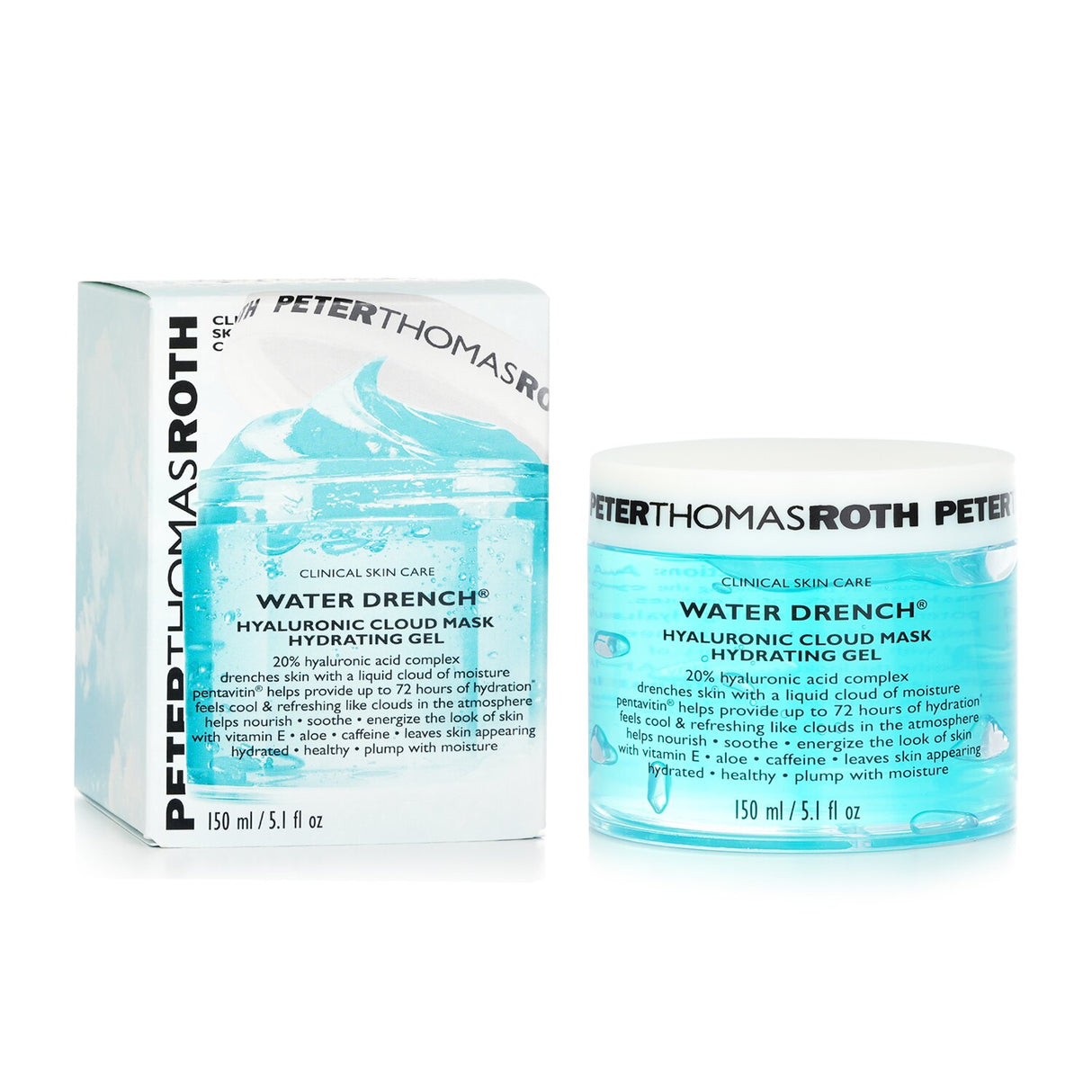 Peter Thomas Roth - Water Drench Hyaluronic Cloud Mask Hydrating Gel - 150ml/5.