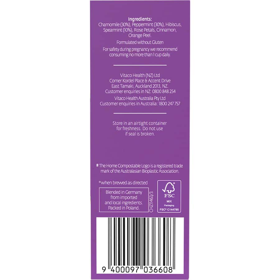 Healtheries Sleep Herbal Tea Chamomile & Peppermint Bags 20pack