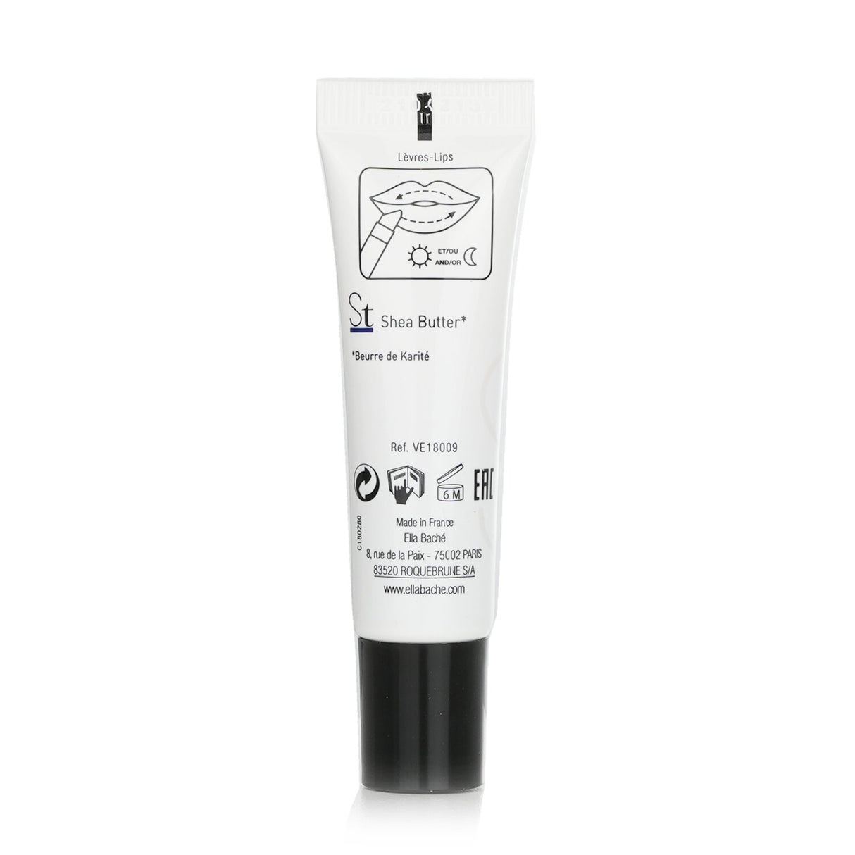 Ella Bache Hydra Repulp SOS Lip Balm in a 10ml tube, designed for dry lips with shea lipids and ximenia oil for hydration.