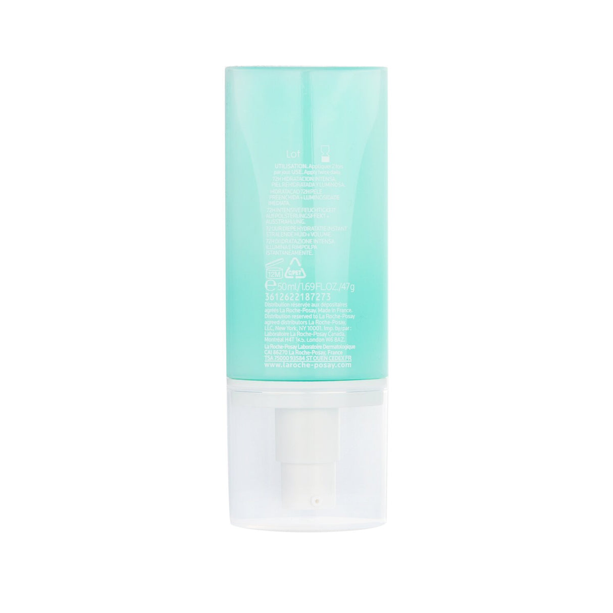 Lightweight moisturizer with hyaluronic acid for 72-hour hydration, ideal for normal to combination skin.
