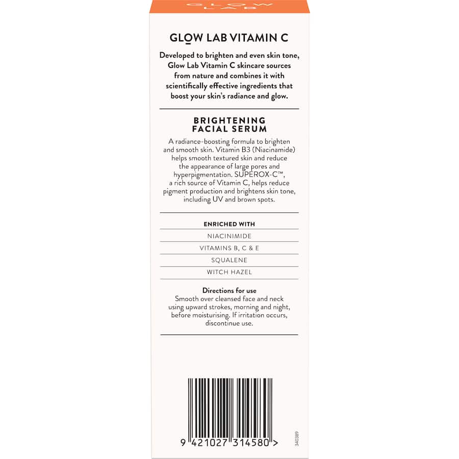 Glow Lab Vit C Brightening Facial Serum 30mL