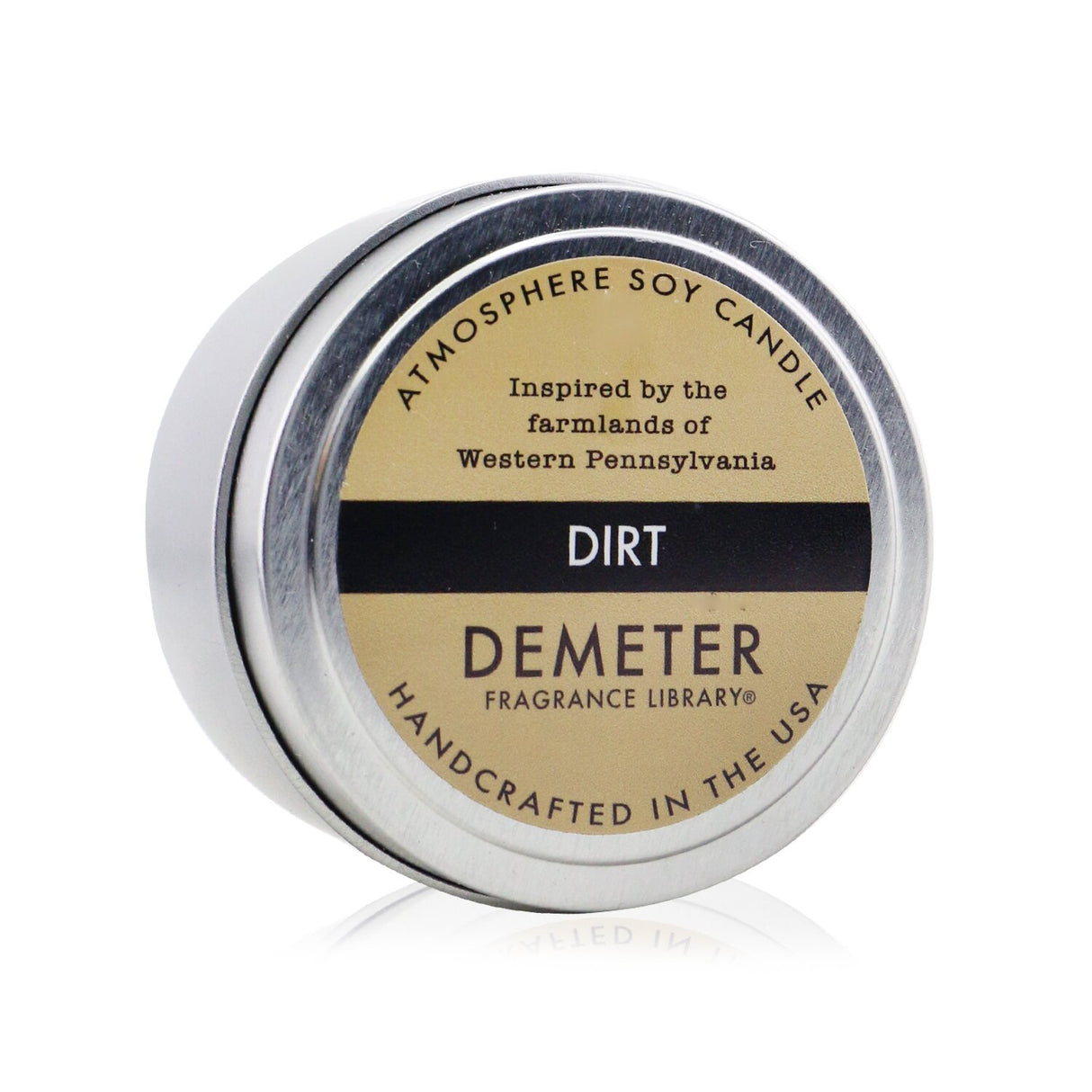 Soy candle in Dirt scent, 170g, handcrafted in the USA, offering soft, inviting fragrance for relaxation and ambiance.