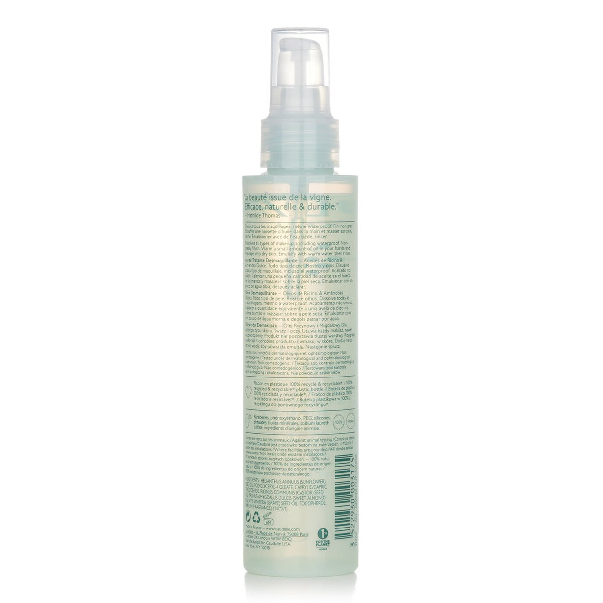 Caudalie - Vinoclean Makeup Removing Cleansing Oil (Face & Eyes) - 150ml/5oz