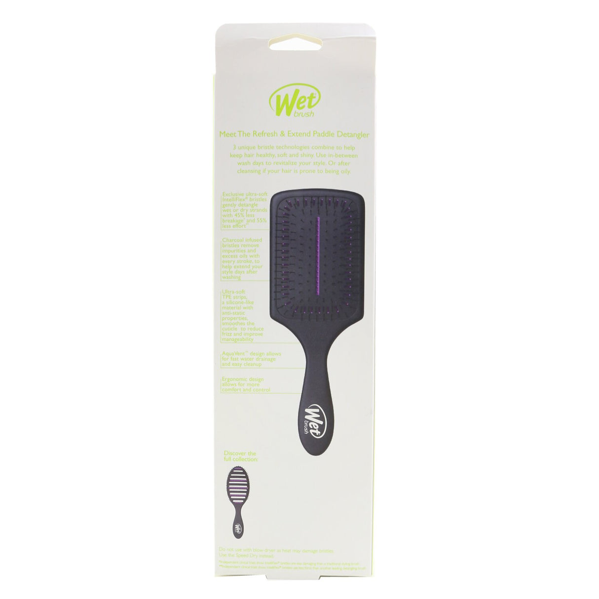 Wet Brush - Charcoal Infused Paddle Hair Brush - 1pc