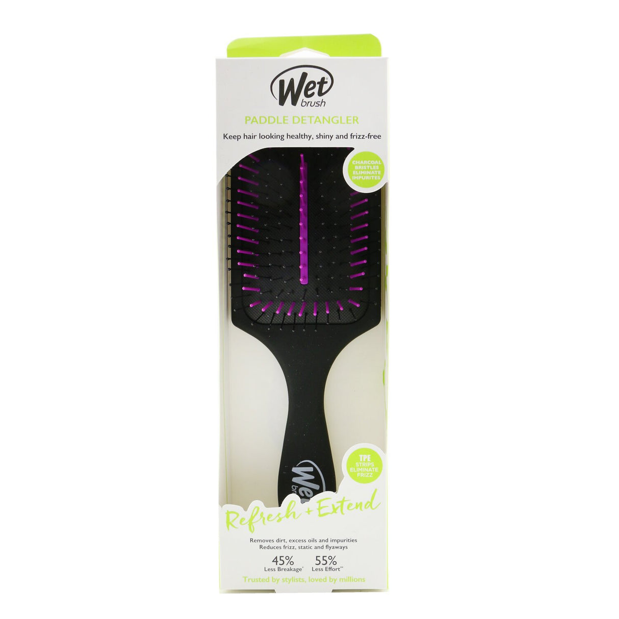 Wet Brush - Charcoal Infused Paddle Hair Brush - 1pc