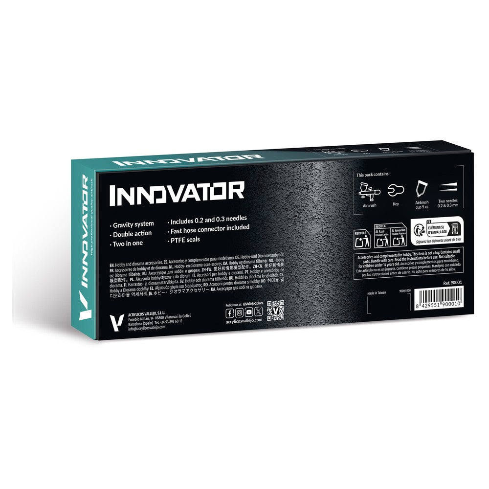 Vallejo - Airbrush - Innovator By Vallejo; Gravity System; Two in One