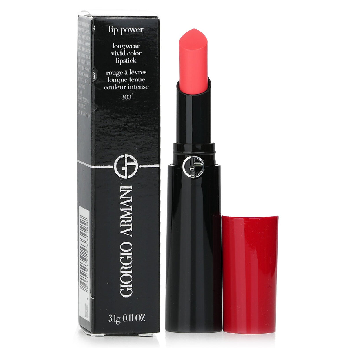 Giorgio Armani Lip Power Longwear Vivid Color Lipstick - # 303 Splendid 3.1g/