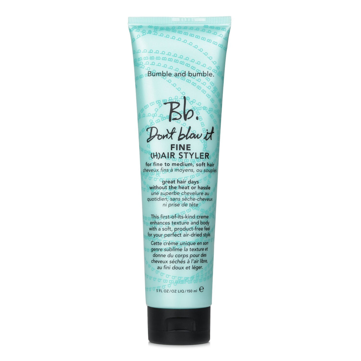 Bumble and Bumble Bb. Don't Blow It Fine (H)air Styler enhances fine to medium hair with lightweight texture and UV protection.