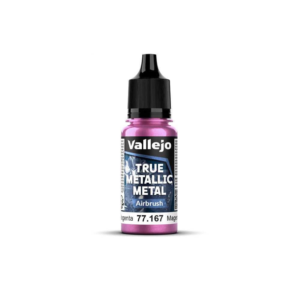 Vallejo - True Metallic Metal - Airbrush - Crimson Magenta 18ml - Model Paint