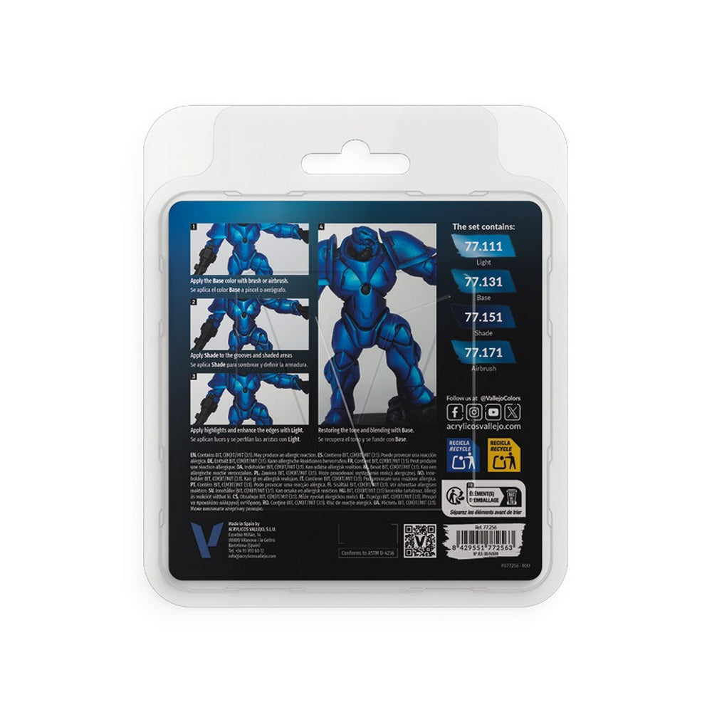 Vallejo - True Metallic Metal - Set - Sapphire Blue