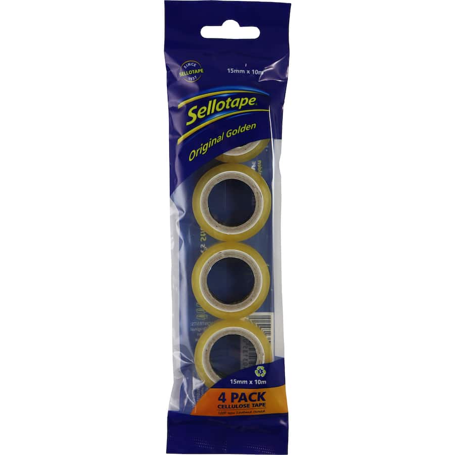 Sellotape Tape Cellulose 4pack