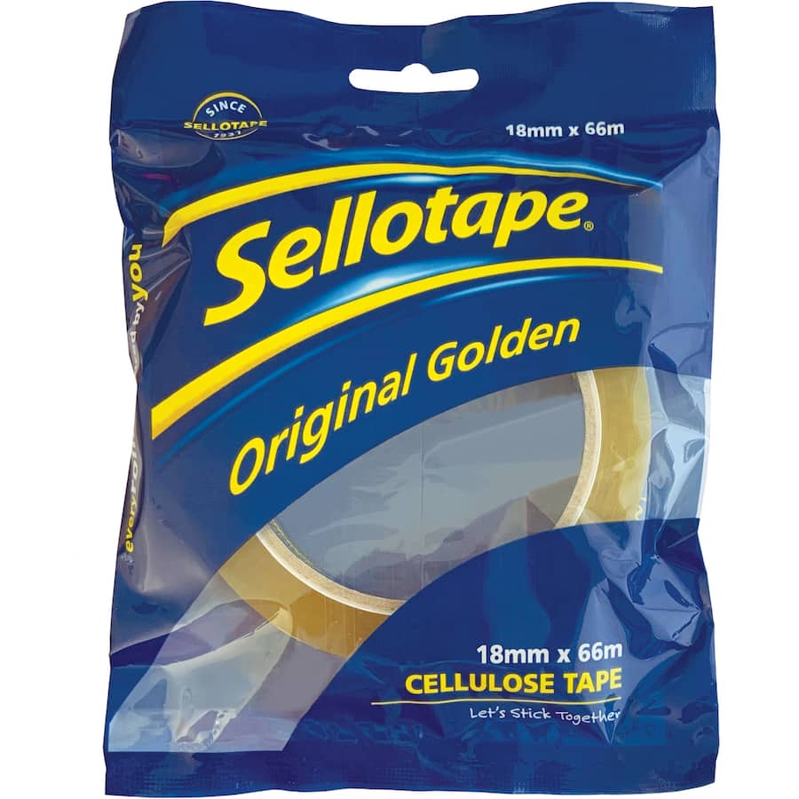 Sellotape Tape Cellulose 18mm X 66m 1pack