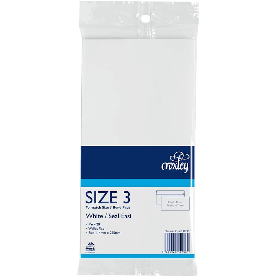 Croxley Seal Easi Envelopes Bond Size3