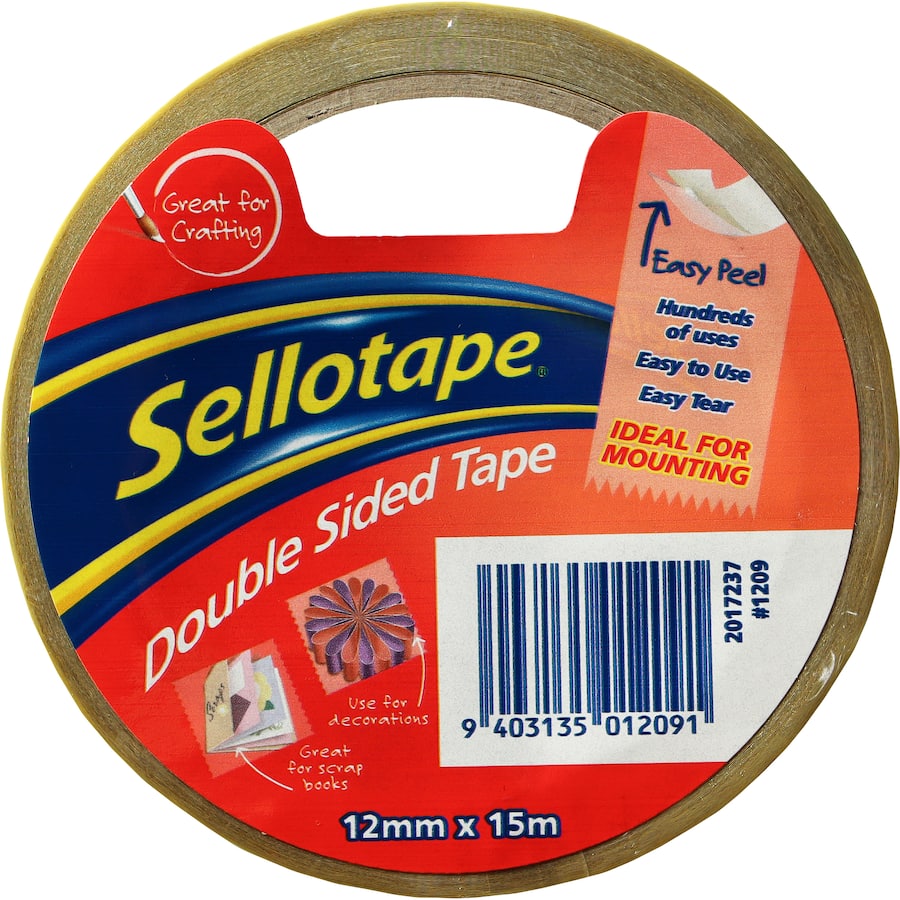 Sellotape Tape Double Sided 12mm x 15m